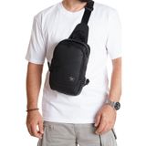 NEWISH POLO ACCESSORIES Erkek Şifreli Omuz Çantası Çapraz Askılı Göğüs Çantası Çok Bölmeli Günlük Seyahat Çantası Siyah