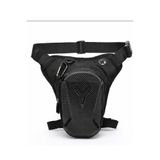 NEWISH POLO ACCESSORIES Siyah Erkek Motorcu Bacak Çantası Su Geçirmez Sert Korumalı Gece Görüşlü Outdoor Bel ve Omuz Çantası