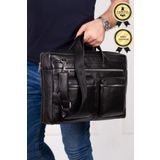 Newish Polo Alva Clup Deri Laptop & Evrak Çantası (40 X26)