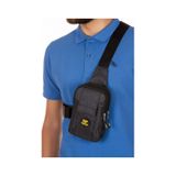 Newish Polo Body Bag Çapraz Göğüs Ve Sırt Çantası Tel Böl-siyh Sr Siyah - Sarı