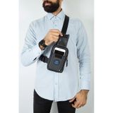 Newish Polo Body Bag Çapraz Göğüs Ve Sırt Çantası Telefon Bölmeli Siyah