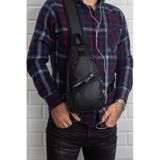 NEWİSH POLO BODY BAG ÇAPRAZ SIRT ÇANTASI USB KABLO ÇIKIŞLI-YIKAMA siyah