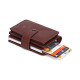Newish Polo Erkek Akordiyon Mekanizmalı Kartlık ve Cüzdan new318 - Bordo