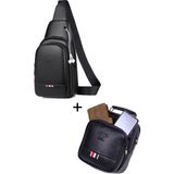 Newish Polo Erkek Bodybag Göğüs Çapraz Çanta ve El Omuz Çantası NEWPOLO130 - Siyah - Siyah - Bordo