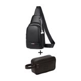 Newish Polo Erkek Çapraz Omuz Çantası Ve Portföy Clutch Traş Bakım Günlük El Çantası New130 Siyah - Beyaz