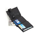 Newish Polo Erkek Deri Bozuk Para Hazneli Kartlık Cüzdan (10X12CM) new179 – Siyah