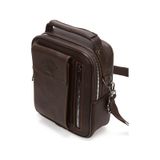 Newish Polo Erkek Deri Kapaklı Omuz Ve El Çantası 17x22cm New337 Kahverengi - Taba
