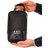 Newish Polo Erkek Deri Portföy Clutch Su Geçirmez Suni Deri Tasarım El Çantası - Siyah