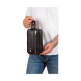 Newish Polo Erkek Deri Portföy Clutch Traş Kozmetik Bakım Ve Günlük El Çantası New174 - Siyah - Antrasit