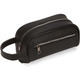 Newish Polo Erkek Deri Portföy Clutch Traş Kozmetik Bakım ve Günlük El Çantası Siyah - NEWPOLO355