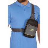 Newish Polo Erkek Impertex Kumaş Telefon Bölmeli Günlük Çapraz Göğüs ve Omuz Çantası - Gri