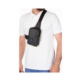 Newish Polo Erkek Keten Kumaş Belgrat Telefon Bölmeli Çapraz Göğüs Ve Omuz Çantası New186 - Siyah - Mavi