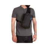 Newish Polo Erkek Kumaş Çapraz Göğüs Ve Omuz Çantası New158 - Siyah - Mavi