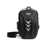 Newish Polo Erkek Şifreli Kilitli Su Geçirmez Sling Bag 404 Çapraz Omuz Ve Sırt Çantası - New404 Siyah