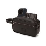 Newish Polo Erkek Siyah Deri Portföy Clutch Traş Kozmetik Bakım Ve Günlük El Çantası New269 Siyah
