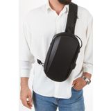 Newish Polo Erkek Usb Çıkışlı Çapraz Askılı Omuz ve Bel Çantası - Siyah