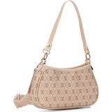 Newish Polo Kadın Bej Farme Monogram Baget El ve Omuz Çantası newpolo111 - 10A-Bej