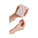 Newish Polo Kadın Mini Cüzdan Fermuarlı Çok Bölmeli Kartlık Ve Bozuk Para Bölmeli Küçük Cüzda - New392 Pudra