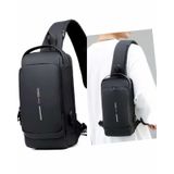 Newish Polo Uziko Çapraz Sırt Çantası-body Bag Usb Ve Kulaklık Çı Siyah