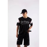 NewLaker Oversize Los Angeles Forma T-Shirt - 3XL - Siyah