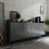 Newline Mobilya Bremen Konsol Antrasit 160 cm