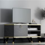 Newline Mobilya Gold Sweet Tv Ünitesi Siyah Mermer 90 cm