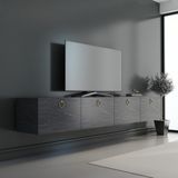 Newline Mobilya Hamper Tv Ünitesi Bendır Mermer 180 cm - Bendir Mermer