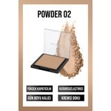 Newmen Porcelain Make-Up Powder 02 Porselen Pudra – Yüksek Kapatıcılık, Mat ve Yağsız Formül, Uzun Süre Kalıcı Makyaj - Bej