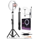 newnet 10"inç Ring Light Youtuber Tiktok Çekim Işıklı Telefon Tutucu Influencer Makyaj Işığı 2.10 m