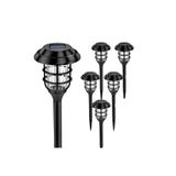 newnet Güneş Enerjili Solar Aydınlatması Led Işık 6 Adet Dekoratif Bahçe Park Peyzaj Lambası -43 Cm- X-20