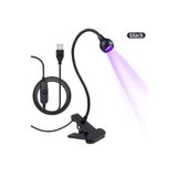 newnet Portatif Mandallı Masa Tutucu Özellikli Oje Kurutucu- Mini UV LEd Lamba Manikür Tırnak Kurutucu 3W