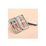 newnet Rose Gold Taşınabilir Çantalı 7 Parça Kişisel Bakım Seti-Tırnak Bakım- Manikür Pedikür Set