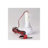 newnet Seyyar Kablolu Led Ampul- Akü Takviye Maşalı 1.8 METRE Kablolu- 12Volt 5Watt BEYAZ LED AMPUL