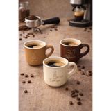NEWNOW 6’lı Espresso Fincanı Seti Porselen | Espresso Desenli Kahve Fincanları | Modern & Şık Tasarım