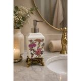 NEWNOW Royal Gold Sıvı Sabunluk Altın Desenli Lüks Banyo Sabun Dispenseri Dekoratif Banyo & Mutfak