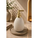 NEWNOW Soft Gold Sıvı Sabunluk Gold Başlıklı Banyo & Mutfak Sabun Dispenseri Dekoratif 400 ML