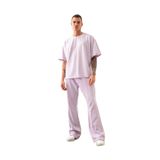 Newold Basic Oversize Unısex Pamuklu T- shirt, Lila, 2XL, NO00006