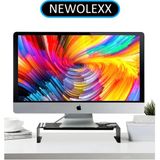Newolexx Çok Amaçlı Monitör Sehpası Yazıcı Standı Ekran Yükseltici Altlık-Metal-Siyah