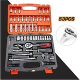 NewStar Germany Cr-V Max 1/4 Cırcırlı 53 Parça Lokma Anahtar Takımı Bits Uç Seti Tam Set