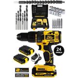 Newstar New Star 12 V 5 Ah Metal Dişli Sistem Li-lon Bataryalı Çift Akülü Vidalama Matkap