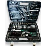 NewStar Tam Profesiyonel Germany 72 Diş Eğik Cırcır 220 Parça Lokma Takımı Oto Tamirci Tam Set 1/2-3/8-1/4