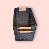 Newstore Home 2 Adet Çok Amaçlı Plastik Tutacaklı Organizer Sepet - Dolap Içi & Çekmece Düzenleyici Sepet