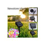 NEWSTORE HOME 50 Led 7 Metre Renkli Solar Güneş Enerjili Bahçe Teras Balkon Ağaç Lambası Aydınlatması 50led