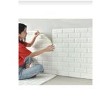 NEWSTORE HOME Kendinden Yapışkanlı Beyaz Duvar Paneli 3d 38*69 cm