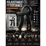 NEWSTORE HOME SAYAÇLI 5 Parça Ayarlanabilil EI Kavrama Güçlendirici sayaçlı Seti 5-60 KG El Parmak Egzersiz Aparatı Bilek ve Ön Kol Güçlendirme Seti