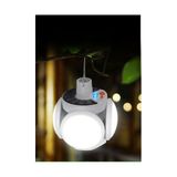 Newstore Home Solar Güneş Enerji ve USB Sarjlı 5 Kanatlı Bahçe Aydınlatma LED Askılı Pratik Kamp Lambası - Beyaz - 1 - 10 W
