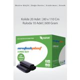 Newtechplast Jumbo Boy 80x110 Cm 600 Gr.çöp Poşeti - Torbası(koli)