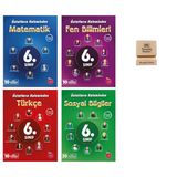 Newton 6. Sınıf Üstatların Kaleminden Matematik Fen Türkçe ve Sosyal 4lü Denemeleri + Telefon Standı