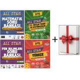 Newton 8.Sınıf All Star Matematik+Fen Bilimleri+Türkçe+Sosyal Bilgiler Soru Bankaları(4 Kitap+Hediye)