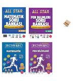 Newton LGS 2027 8. Sınıf Matematik + Fen Soru Bankası ve Haftalık Deneme 4lü Set + Telefon Standı